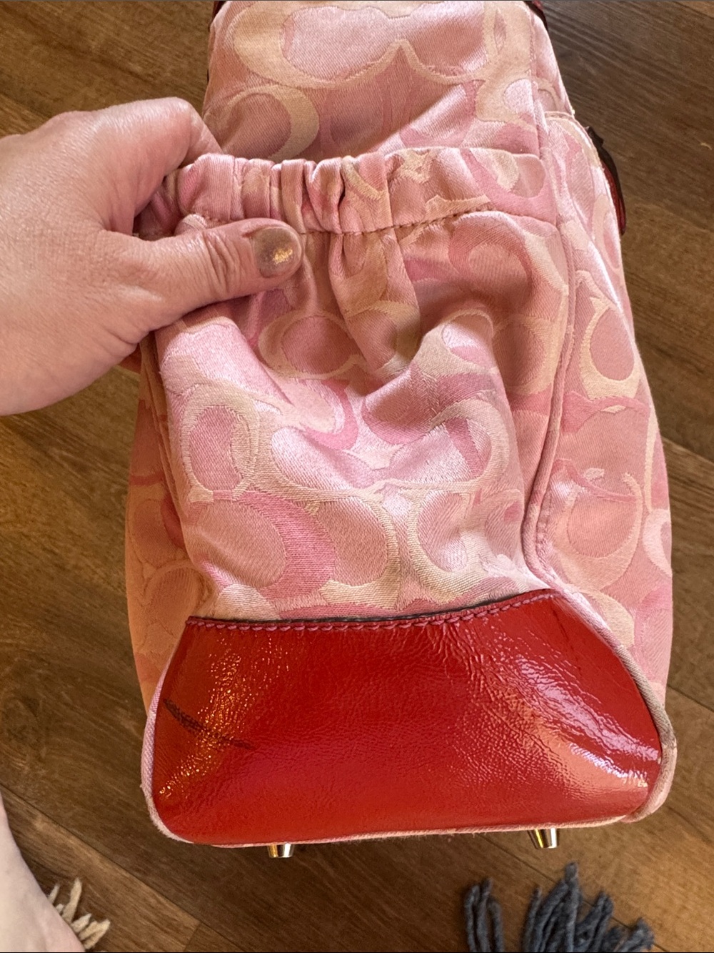 Coach y2k pink optic travel weekender bag with handtag - Picture 9 of 17